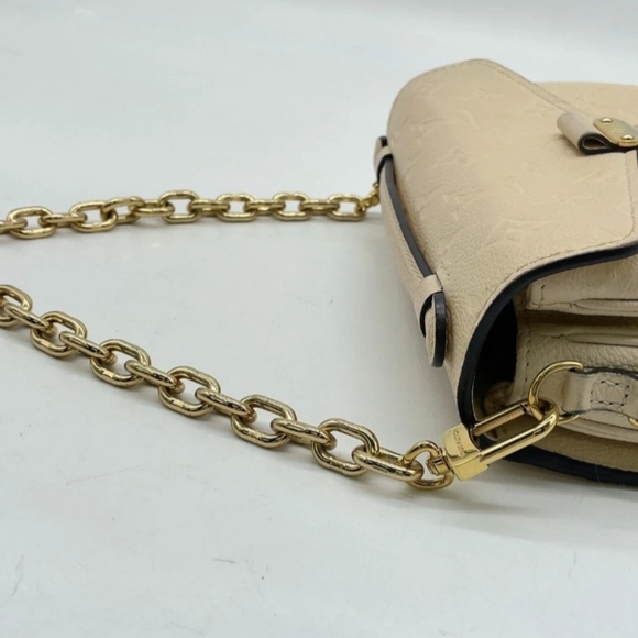 Authentic Louis Vuitton Monogram Empreinte Beige Pochette Metis 2wayBag Bx - Picture 9 of 17